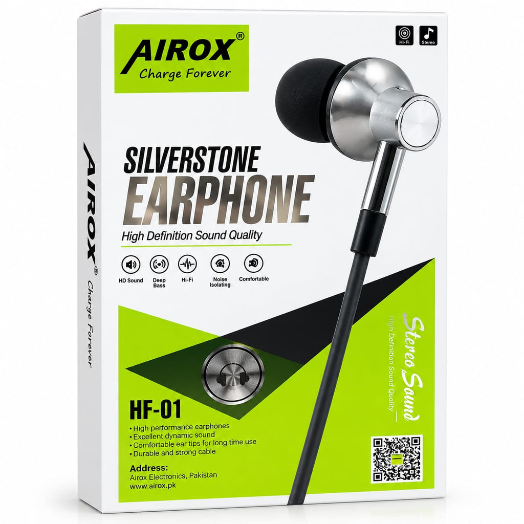 AIROX Silverstone HF-01 In-Ear Wired Earphones – My Store